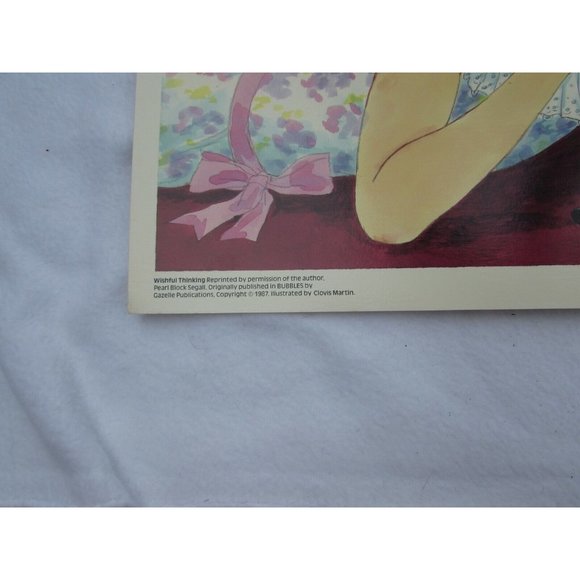 Wishful Thinking School Poster Pearl Bloch Segall 30262 Poetry VNTG - Picture 4 of 4